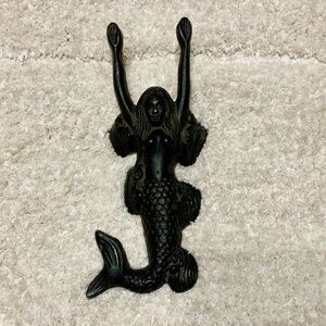 Cast iron Black Mermaid Wall Decor heavy
